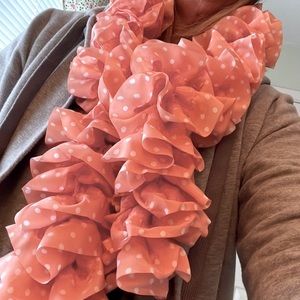 Handmade ruffle scarf